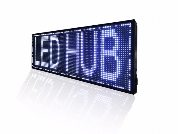 WHITE LED MOVING SIGN 36x100 cm