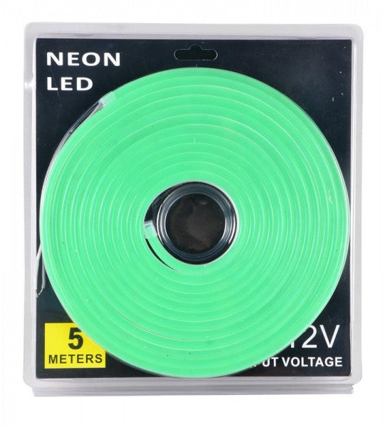 5 meter 12v green neon strip